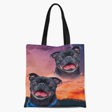 Custom Pet Art Tote Bag - Arfsikfew
