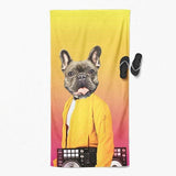 Custom Pet Art Beach Towel - Arfsikfew