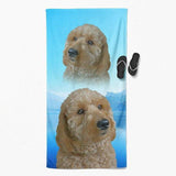 Custom Pet Art Beach Towel - Arfsikfew