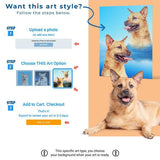 Custom Pet Art Canvas Wrap - Arfsikfew