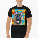 Custom Pet Art Mens Crew Neck T-shirt - Arfsikfew