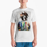 Custom Pet Art Mens Crew Neck T-shirt - Arfsikfew