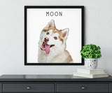 Pop Chic Modern Framed Print - Custom pet art of your dog or cat by pop-your-pup