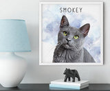 Pop Chic Modern Framed Print - Custom pet art of your dog or cat by pop-your-pup