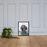 Pop Chic Modern Framed Print - Custom pet art of your dog or cat by pop-your-pup