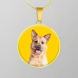 Custom Pet Art - Circle Necklace - Arfsikfew