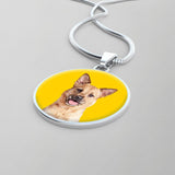 Custom Pet Art - Circle Necklace - Arfsikfew
