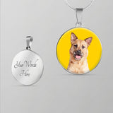 Custom Pet Art - Circle Necklace - Arfsikfew