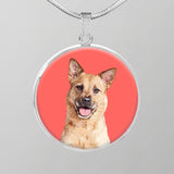 Custom Pet Art - Circle Necklace - Arfsikfew