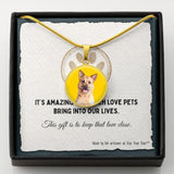 Custom Pet Art - Circle Necklace - Arfsikfew
