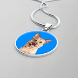 Custom Pet Art - Circle Necklace - Arfsikfew