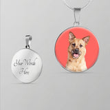 Custom Pet Art - Circle Necklace - Arfsikfew