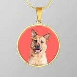 Custom Pet Art - Circle Necklace - Arfsikfew