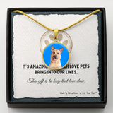 Custom Pet Art - Circle Necklace - Arfsikfew