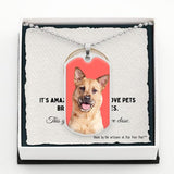 Custom Pet Art - Dog Tag Necklace - Arfsikfew