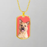 Custom Pet Art - Dog Tag Necklace - Arfsikfew