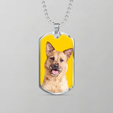 Custom Pet Art - Dog Tag Necklace - Arfsikfew
