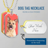 Custom Pet Art - Dog Tag Necklace - Arfsikfew
