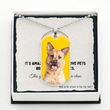 Custom Pet Art - Dog Tag Necklace - Arfsikfew