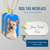 Custom Pet Art - Dog Tag Necklace - Arfsikfew