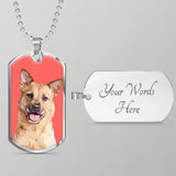 Custom Pet Art - Dog Tag Necklace - Arfsikfew