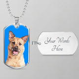Custom Pet Art - Dog Tag Necklace - Arfsikfew