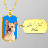 Custom Pet Art - Dog Tag Necklace - Arfsikfew