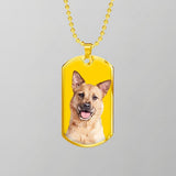 Custom Pet Art - Dog Tag Necklace - Arfsikfew