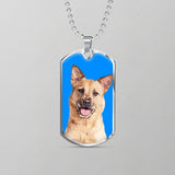 Custom Pet Art - Dog Tag Necklace - Arfsikfew