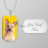 Custom Pet Art - Dog Tag Necklace - Arfsikfew
