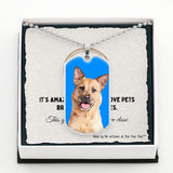 Custom Pet Art - Dog Tag Necklace - Arfsikfew