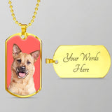 Custom Pet Art - Dog Tag Necklace - Arfsikfew