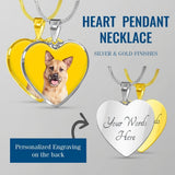 Custom Pet Art - Heart Necklace - Arfsikfew