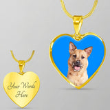 Custom Pet Art - Heart Necklace - Arfsikfew