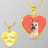 Custom Pet Art - Heart Necklace - Arfsikfew