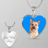 Custom Pet Art - Heart Necklace - Arfsikfew