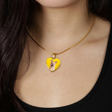 Custom Pet Art - Heart Necklace - Arfsikfew