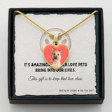 Custom Pet Art - Heart Necklace - Arfsikfew