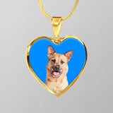 Custom Pet Art - Heart Necklace - Arfsikfew