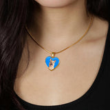 Custom Pet Art - Heart Necklace - Arfsikfew