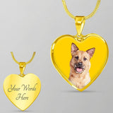 Custom Pet Art - Heart Necklace - Arfsikfew