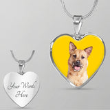 Custom Pet Art - Heart Necklace - Arfsikfew
